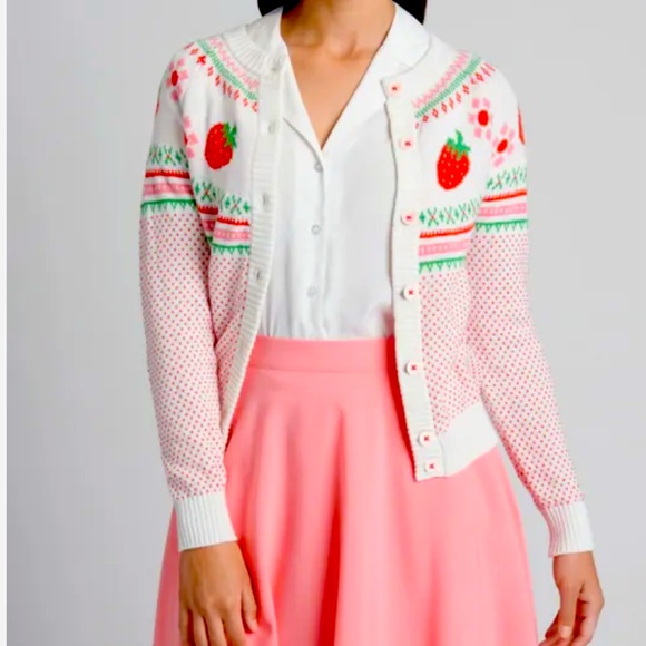 MODCLOTH
Strawberry Lane Fair Isle Cardigan size 3X - Picture 4 of 9